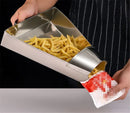 Axya Stainless Steel French Fries Basket Funnel Scoop Shovel for Fast Food Kitchen