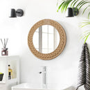 Axyaa Hand-Woven Nordic Decorative Hanging Mirror for Stylish Home Décor