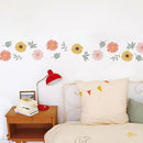 Axyaa Boho Daisy Flowers Cartoon Wall Stickers for Kids Room and Nursery Decor