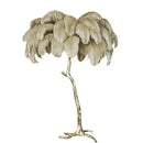 Axyaa Modern Ostrich Feather LED Floor Lamp for Bedroom Living Room Villa Lighting