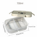 Axyaa 4 Grids Refrigerator Food Storage Box Kitchen Organizer