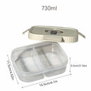 Axyaa 4 Grids Refrigerator Food Storage Box Kitchen Organizer