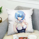 Axyaa Anime Pillow Cover 40x40 Decorative Cushion Covers for Home Sofa