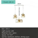 Axyaa Amber Glass Ceiling Chandelier Pendant Light for Living Room Bedroom Kitchen