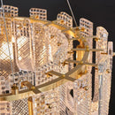 Axyaa Crystal Chandelier Pendant Light for Living Room and Bedroom