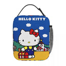 Axyaa Hello Kitty Insulated Lunch Tote for Travel Food Storage - Reusable Thermal Cooler