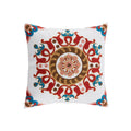 Axyaa Retro Embroidered Square Sofa Pillows for American Rustic Style Décor