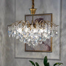 Axyaa French Art Crystal Chandelier: Retro Luxury for Living Room and Restaurant