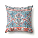 Abstract Geometric Bohemian Pillowcase in Colorful Exotic Style by Axyaa