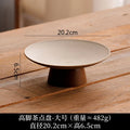 Axyaa Ceramic Fruit Plate with Wooden Storage Tray for Home Decor