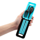 Axyaa Travel Cutlery Set - Portable Camping Tableware for Picnic