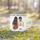 Enamel Mug Custom Name Tea Coffee Wine Mugs for Maid of Honor by Axyaa