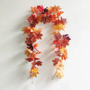 Axyaa Autumn Maple Leaf and Pumpkin Lantern Light String for Halloween Decor