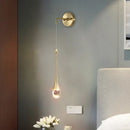 Axyaa Crystal Wall Lamp LED Modern Lighting for Living Bedroom, Stairway, Aisle, & More