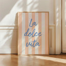 Axyaa Italian Striped Canvas Poster Set for Modern Home Decor