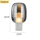 Axyaa Striped Nordic Desk Lamp for Stylish Living Spaces
