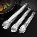 Axyaa Stainless Steel Non-Slip Food Tongs, BBQ Cooking Clip Kitchen Accessories