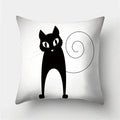 Cute Cat Cushion Cover 45x45cm - Axyaa Home Decor Pillowcases