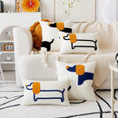 Embroidered Dog Pillowcase by Axyaa: Modern & Cute Sofa Decor