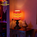 Axyaa Bohemian Tiffany Glass Table Lamp LED E27 for Living Room Bedroom