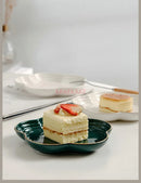 Axyaa Petal Dim Sum Dish - Luxury Small Cake Plate for Afternoon Tea