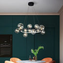 Axyaa Glass Ball Bubble Pendant Lamp: Modern, Personalized Art for Living or Dining Room