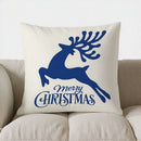 Axyaa Christmas Tree Merry Christmas Pillow Cover for Sofa, Bedroom, Car