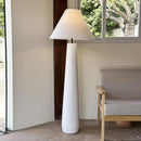 Axyaa Cream Nordic Art Mushroom Floor Lamp: Designer Fabric Lighting for Stylish Living Rooms