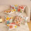 Axyaa Floral Embroidery Pillowcase 45x45: Home Decor Cushion Cover Sofa Headboard