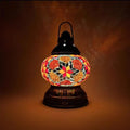 Turkish Mosaic Table Lamp by Axyaa – Rechargeable Handcrafted Night Light