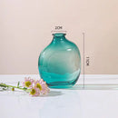 Axyaa Zen Glass Vase Geometric Single Flower Holder for Home Decor