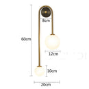 Axya Modern Brass Glass Ball LED Wall Light for Bedroom Living Room