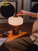 Axyaa Glass Marble LED Table Lamp for Home Decor & Study Room