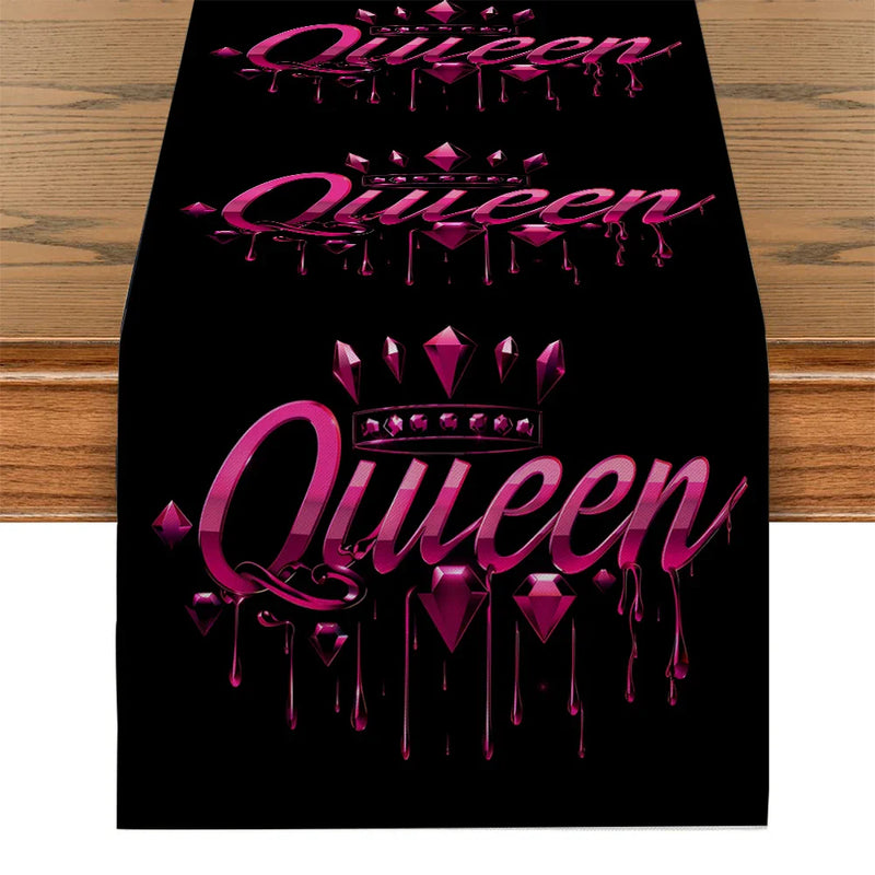 Axyaa Crown Table Runner for Home Dining Decor