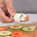 Axyaa Stainless Steel Biscuit & Vegetable Cutter Set - Push Type, Multiple Shapes