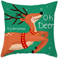 Axyaa Christmas Cushion Cover 45x45cm Snowman Santa Noel Navidad Happy New Year