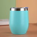 Axyaa Stainless Steel Thermos Bottle, 12oz Eggshell Cup for Travel, Office, School