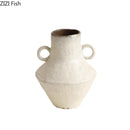 Axyaa Ceramic Vase: Retro Style Table Decor Vase for Classic Floral Arrangements