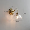 Axyaa Ceramic LED Wall Lights Copper Base Japan Modern Wandlamp Sconce Murale