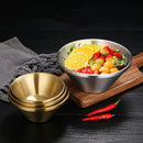Axyaa Double Layer Stainless Steel V-Shaped Salad Bowl for Kitchen and Dining