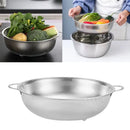 Axyaa Stainless Steel Mesh Strainer Colander Bowl with Handles