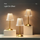 Axyaa Nordic Crystal Touch Desk Lamp LED Dimmable Bedside Lamp