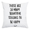 Axyaa Beauty Life Place Love Polyester Cushion Cover Decorative Pillow Case