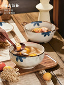 Axyaa 8-inch Ceramic Noodle Soup Bowl - Premium Large Instant Noodle Bowl