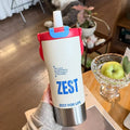 Axyaa Stainless Steel Sport Tumbler with Tea Infuser and Straw
