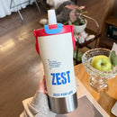Axyaa Stainless Steel Sport Tumbler with Tea Infuser and Straw