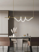 Axyaa Nordic Modern Chandelier Minimalist Dining Room Lighting Fixtures