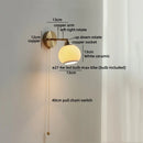Axyaa Ceramic Shade LED Wall Lamp: Up Down Rotate Light for Living Room, Bathroom, Stairway