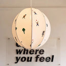 Axyaa Kids Room Embroidered Pendant Light