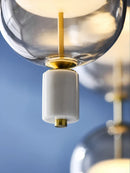 Axyaa Glass Marble LED Modern Pendant Ceiling Lamp